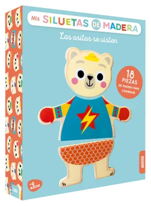 MIS SILUETAS DE MADERA. LOS OSITOS SE VISTEN MIS SILUETAS DE MADERA. LOS OSITOS SE VISTEN