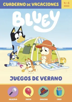 BLUEY JUEGOS DE VERANO CUADERNO DE VACACIONES 4-5