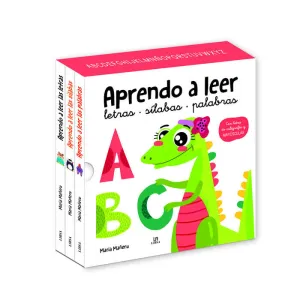 ESTUCHE APRENDO A LEER (3 LIBRITOS), LETRAS, SILABAS, PALABRAS