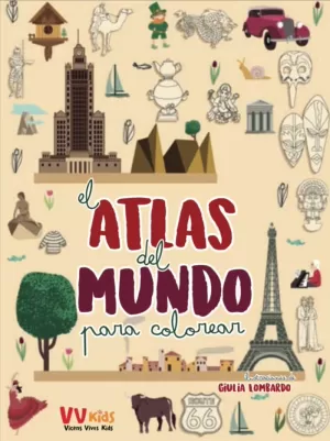 EL ATLAS DEL MUNDO PARA COLOREAR (VVKIDS)