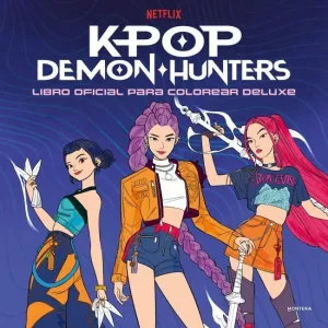 KPOP DEMON HUNTERS LIBRO OFICIAL PARA COLOREAR DEL